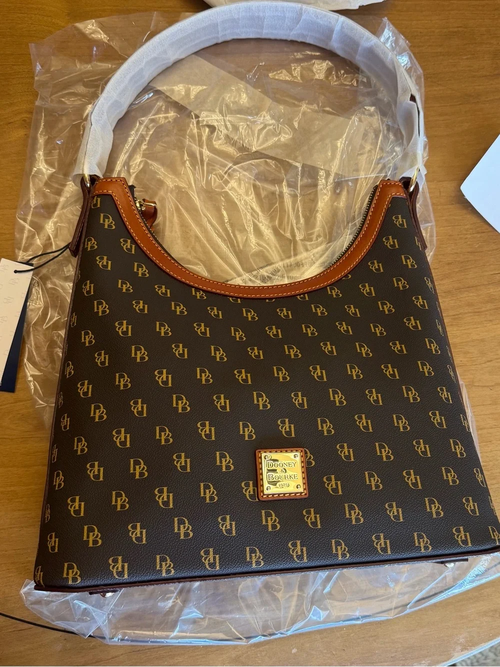 NWT Dooney & Bourke Gretta Hobo Bag Brown Tmoro | Quiet Luxury Americana | OS